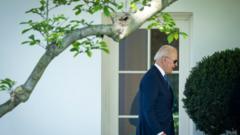 Photo of Joe Biden outside the White House