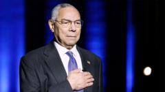 Image shows Colin Powell earlier this year
