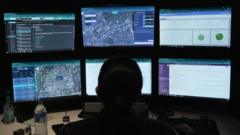 A ShotSpotter analyst at a work station