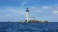 Restoration works at Graves lighthouse in Boston