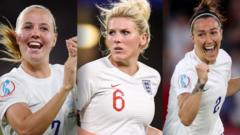 Beth Mead, Millie Bright & Lucy Bronze