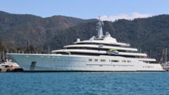 Eclipse, a superyacht linked to sanctioned Russian oligarch Roman Abramovich, is docked in Marmaris, Turkey March 22, 2022