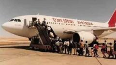 एयर इंडिया के विमान से लेकर आए गए भारतीय
