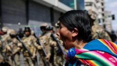 protestas a favor de Evo Morales