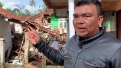 인도네시아 지진 피해 주민