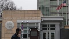 US embassy in Moscow (15 April)
