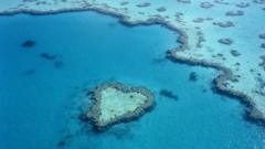 Great Barrier Reef aerial view