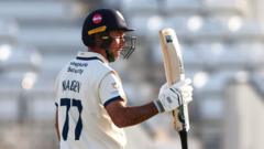 Madsen century helps secure draw for Derbyshire