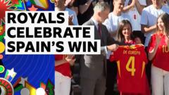 Watch: King Felipe VI celebrates Spain Euros win with team