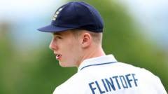 Flintoff’s son Rocky hits century for England U19s