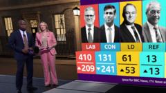 Watch: Moment exit poll announced, and Chris Mason's take on it