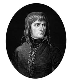 Dibujo de Napoleón con 24 años.