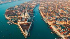 Vista aérea de Venecia