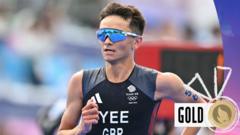 'He was kidding us all along' - Yee's final sprint wins triathlon gold for GB