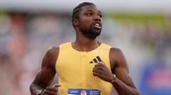 Lyles sets US Olympic trials record in men's 200m