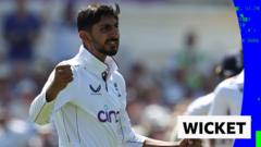 Bashir makes breakthrough with Louis wicket