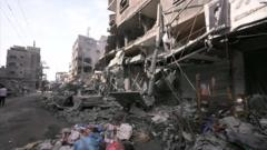 A building that has collapsed onto a car