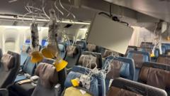 Las turbulencias «extremas» que dejaron un pasajero muerto y 30 heridos en un vuelo entre Londres y Singapur