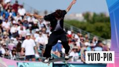 Japan's Horigome nails incredible skill to win street skateboarding gold