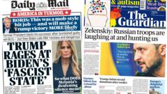 The Papers: 'Trump rages' and 'Russian troops are laughing'