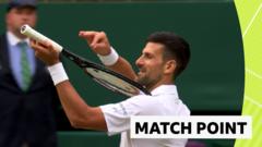 Crowd boos as Djokovic performs violin celebration after win