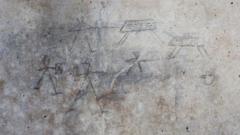 Los dibujos de gladiadores realizados por niños que fueron descubiertos en Pompeya