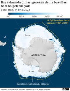 Kış aylarında olması gereken deniz buzulları bazı bölgelerde yok