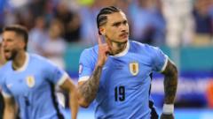 Nunez scores as Uruguay win Copa America opener