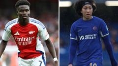 Saka and James nominated for PFA young player awards