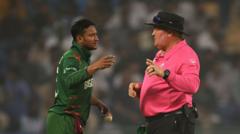 বিতর্কিত সেই ডিসমিস্যালের আগে সাকিব ও আম্পায়ারের কথোপকথন