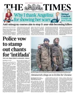 The headline on the front page of The Times read:
