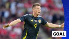 McTominay deflected strike puts Scotland ahead against Switzerland