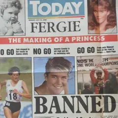 Nel family The front page of the Today newspaper with the headline BANNED and images of Cowley and Budd.