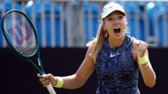 Boulter outplays Ostapenko to reach quarters