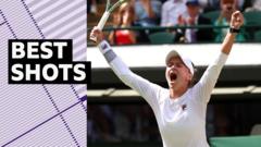 'A delight to watch!' - Best shots from Krejcikova's victory over Ostapenko