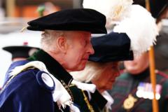 King and Queen attend Thistle service in Edinburgh