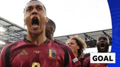 Tielemans fires Belgium ahead against Romania after 73 seconds