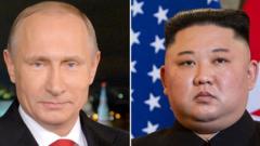 Vladimir Putin dan Kim Jong-un