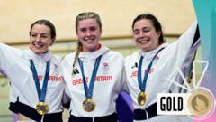 ‘They’ve done it!’ GB win women’s team sprint gold in world record time