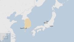 خريطة لليابان يظهر فيها مدينة نوتو مركز الزلزال