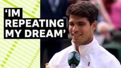 ‘A huge honour’ – Alcaraz reacts to Wimbledon win