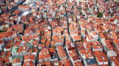 istanbul'da binaların havadan görünümü