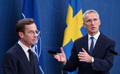 İsveç Başbakanı Ulf Kristersson ve NATO Genel Sekreteri Jens Stoltenberg