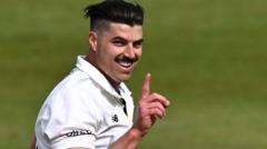 Glos paceman De Lange takes 6-49 against Middlesex