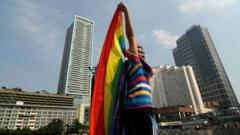 Kampanye anti-diskriminasi terhadap LGBT di Jakarta pada 2015.