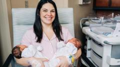 Une femme avec un double utérus donne naissance à deux bébés en deux jours