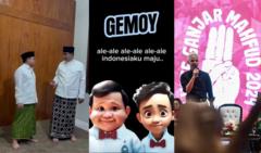 Gemoy, selepetan sarung, dan salam tiga jari - Upaya para capres 'menutup mata' Gen Z?