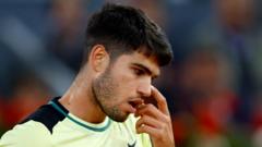 Alcaraz's Madrid Open title defence ended by Rublev