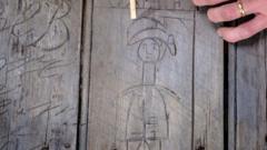Soldier graffiti may show Napoleon hanged - castle
