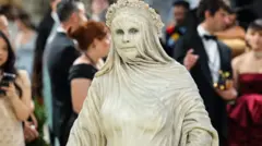 Heidi Klum in her Met Gala costume